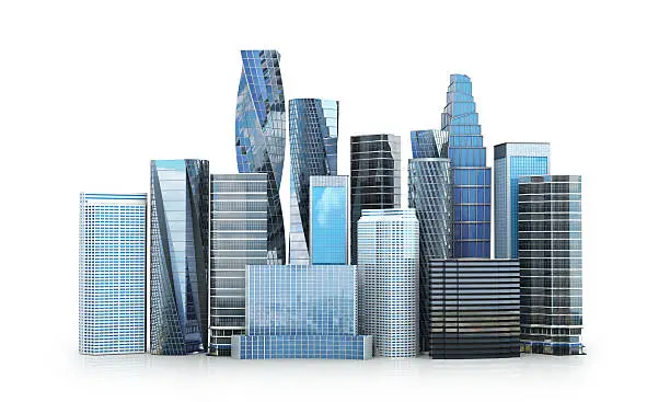 Photo of City scape, skyscrapers .