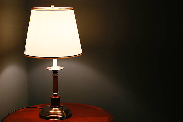 istock Light of the desk lamp 609627452