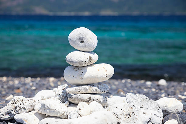 Stones balance on the beach. Stones balance on the beach.Stones on Hin Ngam Island, Tarutao National Park, Thailand. tarutao stock pictures, royalty-free photos & images