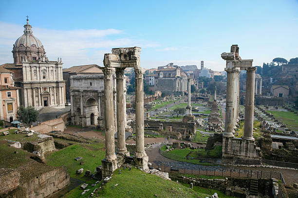 istock ruins of ancient Roman Forum in Rome 609691456