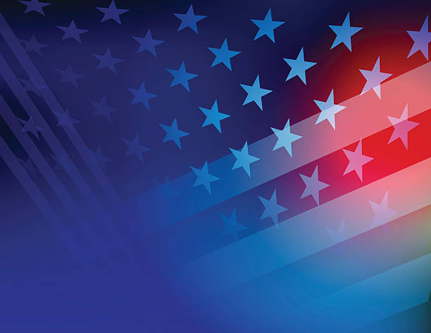 米国星とストライプの背景 - presidential candidate点のイラスト素材／クリップアート素材／マンガ素材／アイコン素材