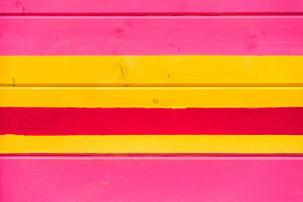 istock painted wooden wall, colorful line 609694320
