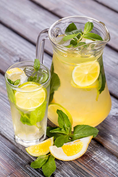 Gelato al limone tè - foto stock