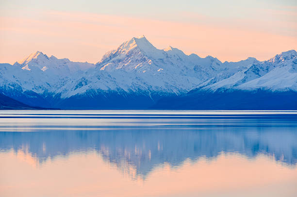 istock Sunset reflection at Mount Cook in New Zealand 609701712