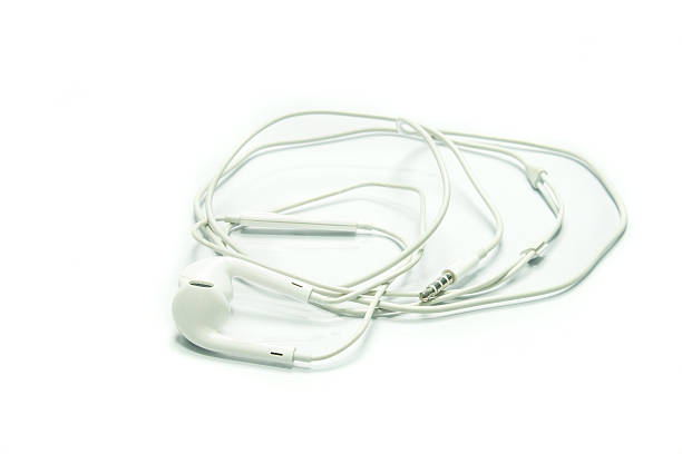istock white earphones on a white background 609706362
