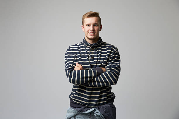 istock Studio Portrait Of Male Worker In Maritime Industry 609710532
