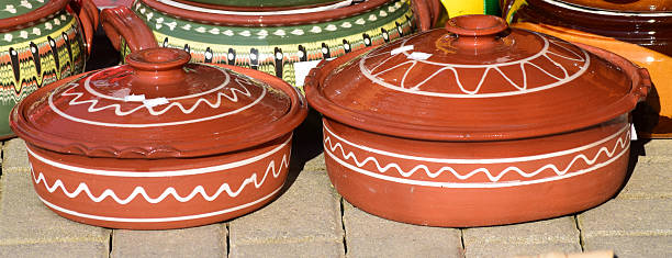istock pottery for cooking, Macedoninan tradition 609710908