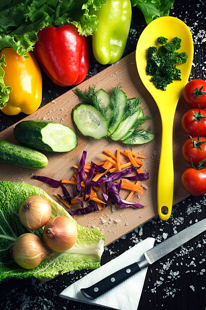 istock background menu vegetariants various summer vegetables on a wood 609713038