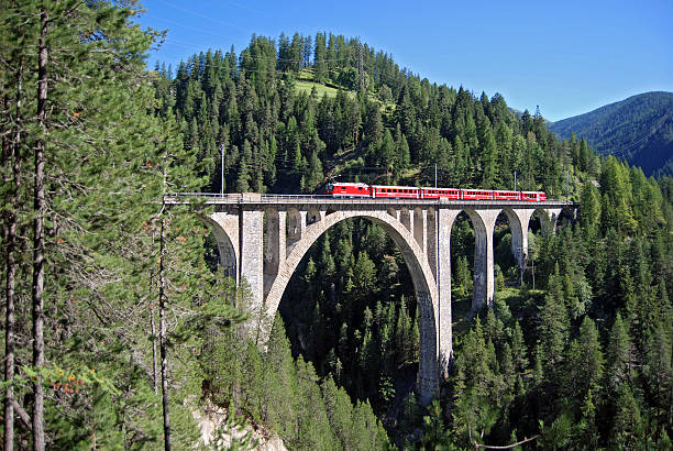 istock Train of the Rhaetian Railway 609718604