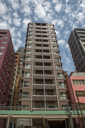 Modern Highrise buildings at citycenter of osaka japan