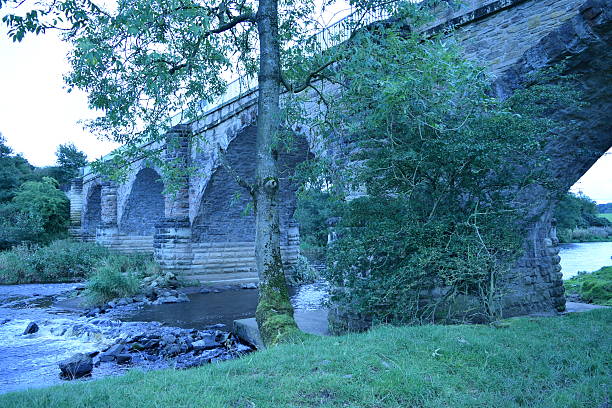 istock Laigh Milton Old Railway Viaduct, River Irvine, Scotland 609719598