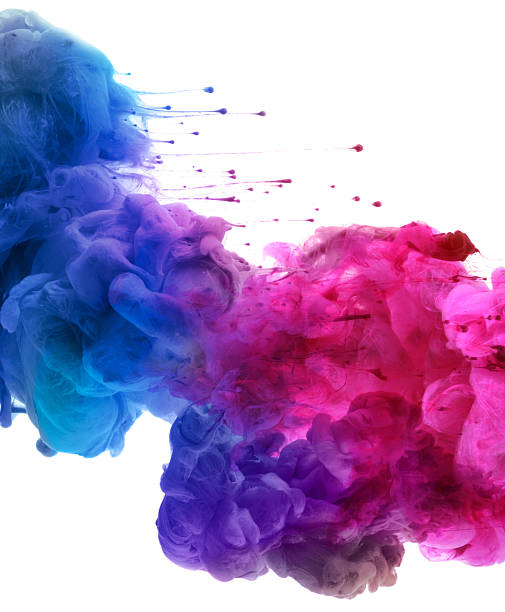istock Acrylic colors and ink in water. 609720826