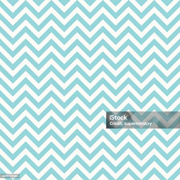Seamless Classic Bright Blue Chevron Pattern Stock Illustration - Download Image Now - Chevron Pattern, Pattern, Zigzag