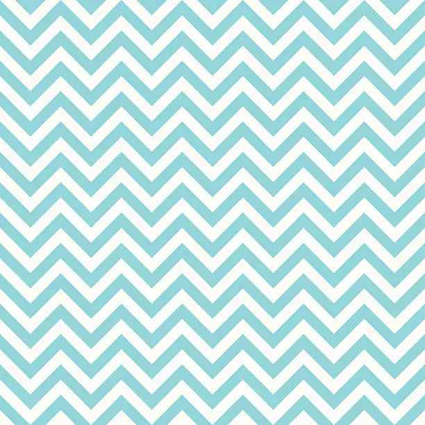 Vector illustration of seamless classic bright blue chevron pattern.