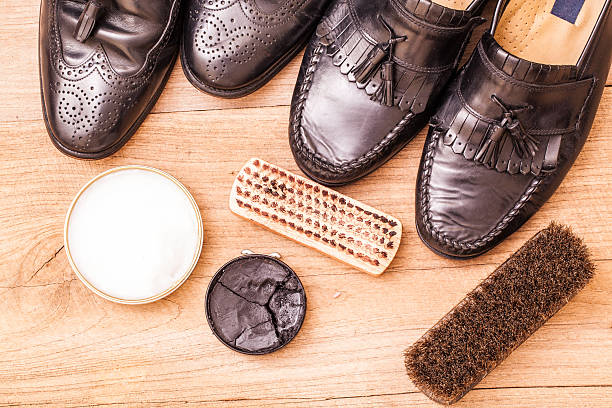 istock Shoes maintenance 609723386