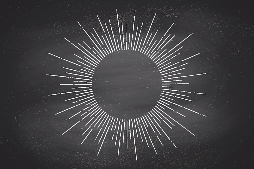Light Array Drawing Linear Drawing Of Light Rays Sunburst Stock Illustration - Download ...