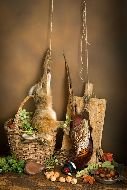 istock Hunting still life with hare 609729634