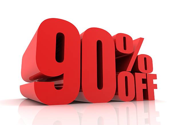 istock ninety percent off sale concept illustration 609797614