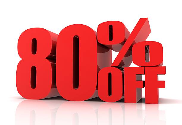 istock eighty percent off sale concept illustration 609798338