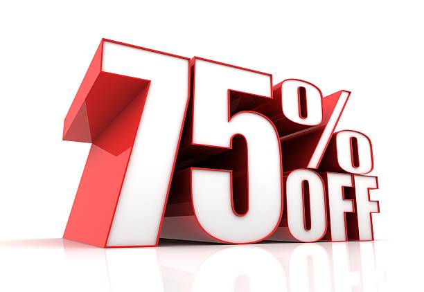 istock seventy five percent off sale concept illustration 609798910