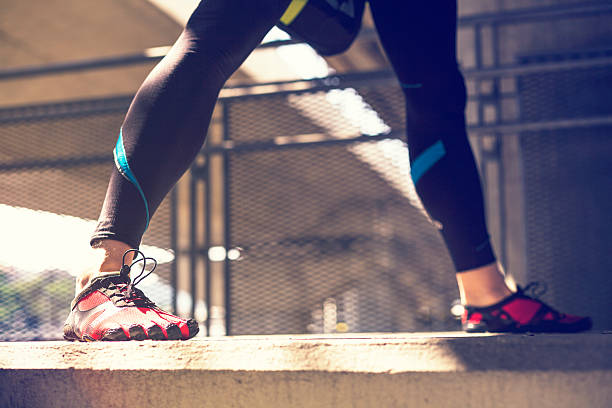 istock Image of sportsman legs 609799762