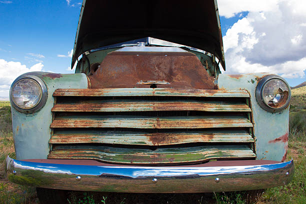 istock Old Rusty Pick Up Truck in the Desert 609799954