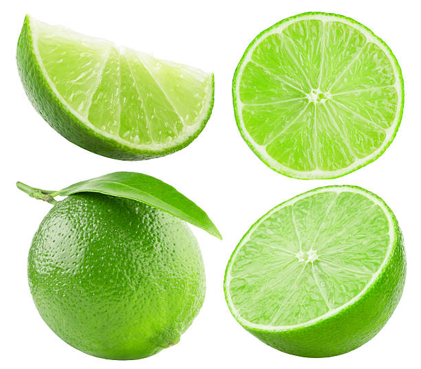 istock collection of limes isolated on the white background 609801474