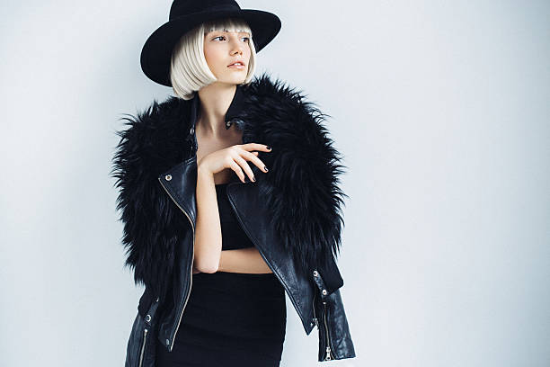 istock Beautiful girl wearing hat 609802664