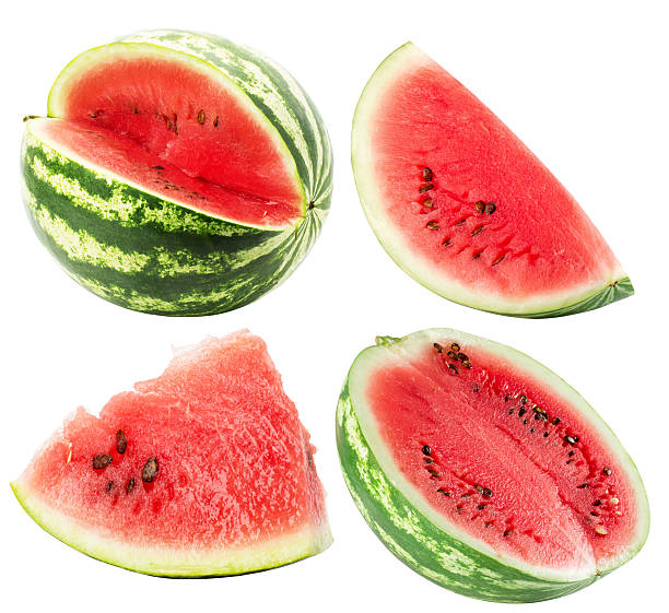 istock collection of watermelon isolated on the white background 609802750