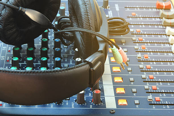istock Analog music recording equipment 609808160
