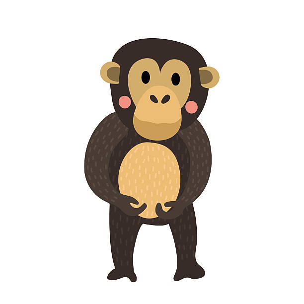 Chimpanzee Animal Cartoon Character Vector Illustration Stock Illustration - Download Image Now - iStock Chimpanzee Animal Cartoon Character Vector Illustration Stock Illustration - Download Image Now - iStock
