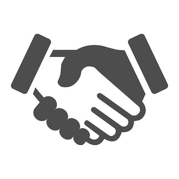 icon - handshake stock illustrations
