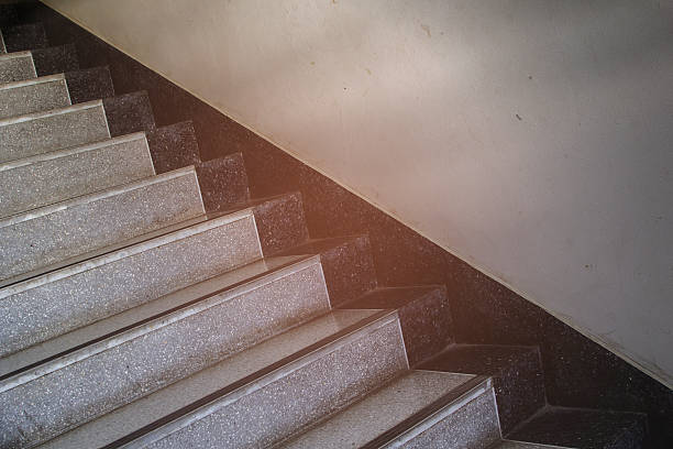 istock Close up of marble staircase. 609810740