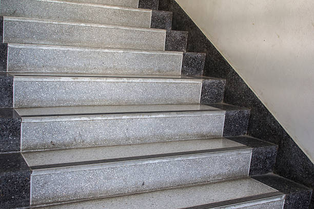 istock Close up of marble staircase. 609810782