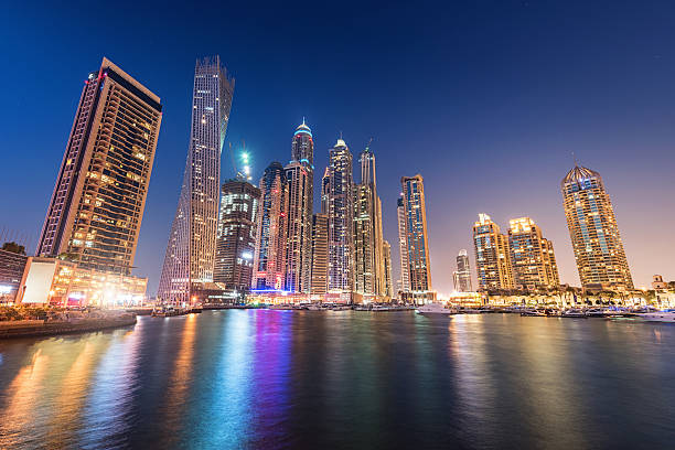 istock Dubai Marina at Twilight United Arab Emirates 609812830