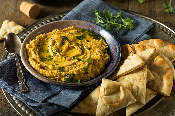 istock Homemade Greek Pumpkin Hummus 609813846