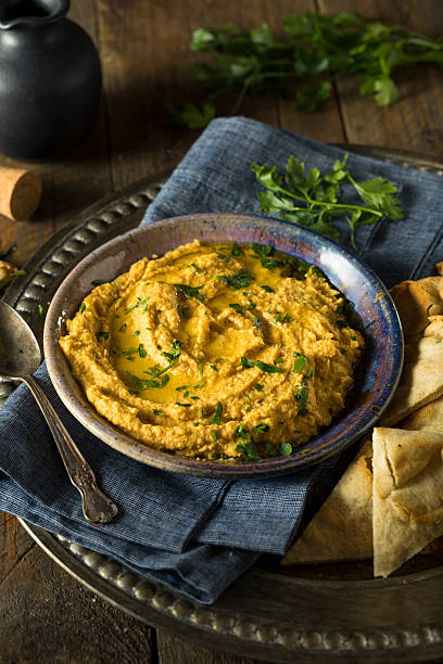istock Homemade Greek Pumpkin Hummus 609813870