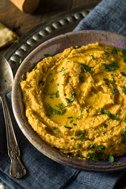 istock Homemade Greek Pumpkin Hummus 609813894