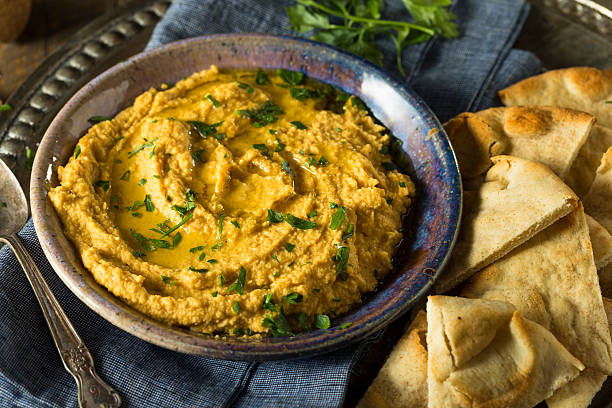 istock Homemade Greek Pumpkin Hummus 609813922
