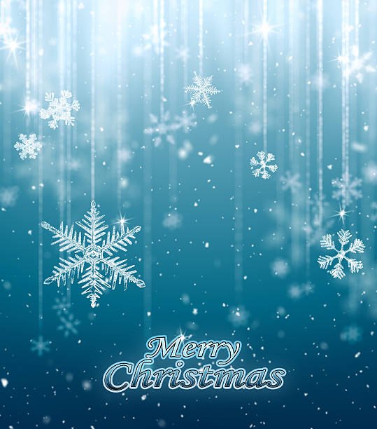 istock Macro Snowflake and Fallen Defocused Snowflakes 609813992