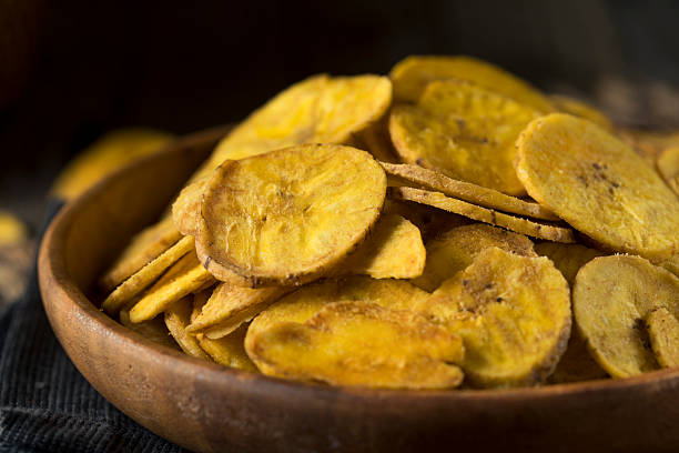 istock Healthy Homemade Plantain Chips 609814832