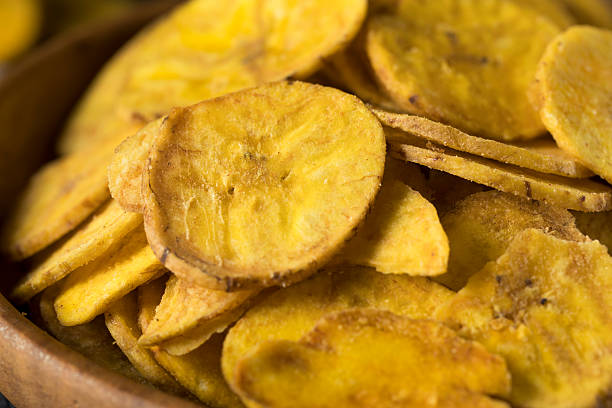 istock Healthy Homemade Plantain Chips 609814882