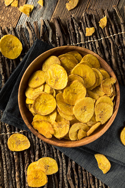 istock Healthy Homemade Plantain Chips 609815024