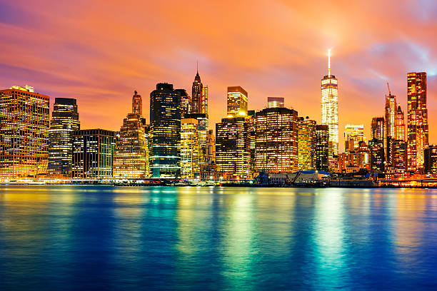 istock View of Manhattan at sunset 609815898