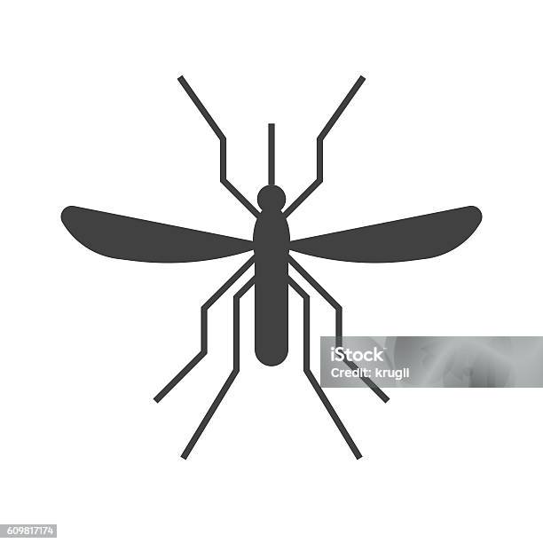 Mousquito Outline Icon Stock Illustration - Download Image Now - Mosquito, Icon Symbol, Dengue Fever - Fever