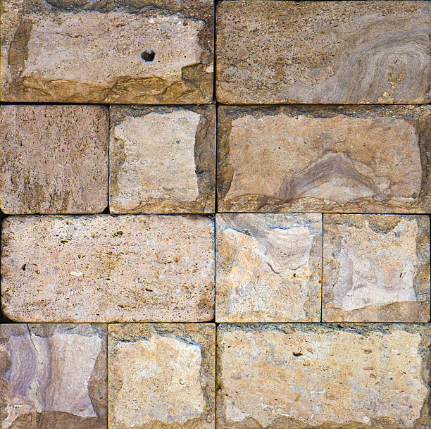 istock Samples of the texture of travertine, Indian stone 609817680