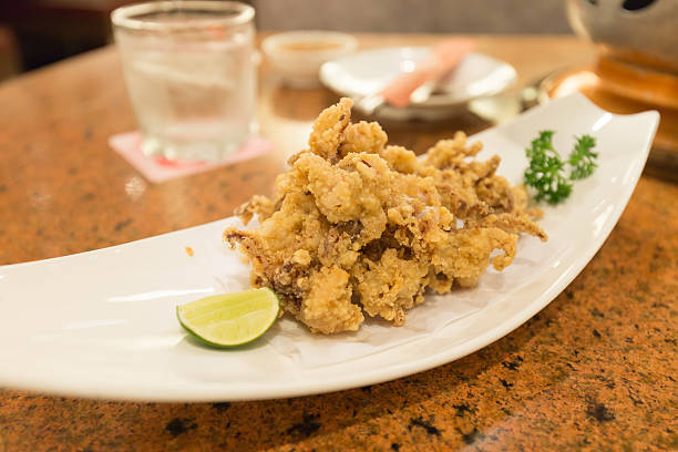 istock fried squid with garlic,Thailand food 609820426