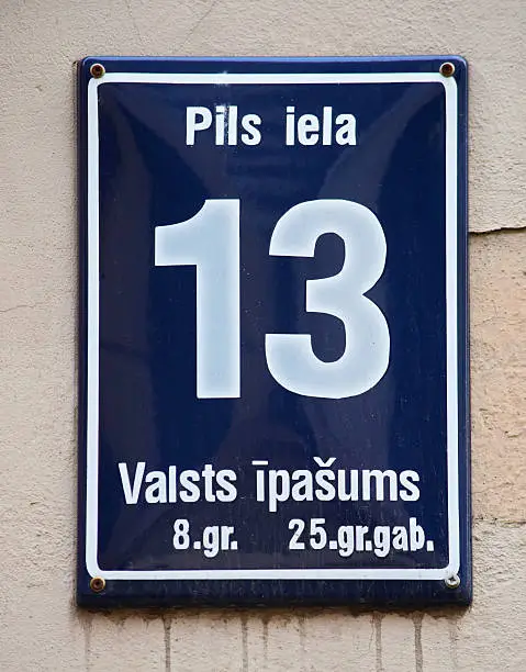 Photo of House Number 13 on Pils Street