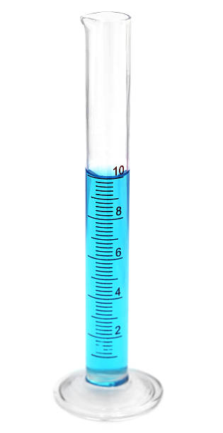 측정 원기둥 액체 화학분야 - graduated cylinder 뉴스 사진 이미지