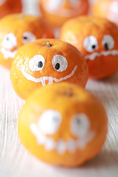 istock Orange ghost of Halloween. 609837988